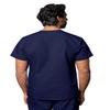 Adar Uniforms Universal Unisex Scrubs - V-Neck Tunic Top - 601 - Navy - 4X view 2