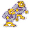 VictoryStore Western Illinois University - Window Decal (Set of 2) - Bulldog view 1