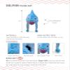 DolliBu Dolphin Plush Animal Hat - One Size, Soft Blue Polyester for Kids, Girls & Boys, With Ear Flaps, Ideal for Winter Wear, Halloween, Cosplay Parties & Birthdays view 2