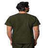 Adar Universal Unisex Scrubs - V-Neck Tunic Scrub Top - 601 - Olive - 4X view 2