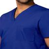 Adar Universal Unisex Scrubs - V-Neck Tunic Scrub Top - 601 - Royal Blue - XL view 3