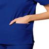 Adar Universal Unisex Scrubs - V-Neck Tunic Scrub Top - 601 - Royal Blue - XL view 4