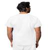 Adar Universal Unisex Scrubs - V-Neck Tunic Scrub Top - 601 - White - 3X view 2