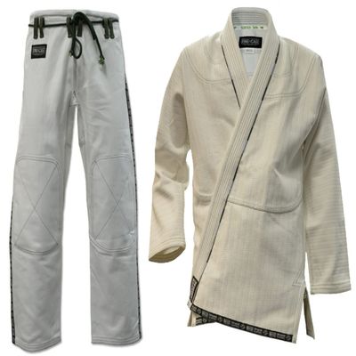 Ring To Cage ULTIMA Brazilian Jiu Jitsu Gi with 2 Pairs of Pants White, Blue or Black (White, A5)