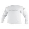 O'Neill Mens Basic Skins Long Sleeve Sun Shirt, UPF 50+ Sun and Rash Protection for Surfing and All Outdoor Activities, White, Small view 1