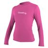 O'Neill UV Sun Protection Womens Basic Skins Long Sleeve Rash Tee Sun Rash Guard, Fox Pink, Large, Fox Pink, Large view 1