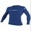 O'Neill Wetsuits mens Basic Skins 50+ L/S Rash Guards, Pacific, Large view 1