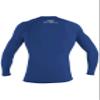 O'Neill Wetsuits mens Basic Skins 50+ L/S Rash Guards, Pacific, Large view 3