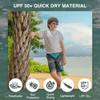 Kanu Surf Boys' Reflection Quick Dry UPF 50+ Beach Swim Trunk, YOLO Black, 8 view 2