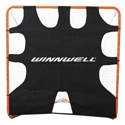Winnwell Shooting Target Lacrosse Net - Shooting Practice Targeting Tutor, Rebounder & Trainer Tarp, Indoor & Outdoor Goalie Practice Equipment for Shot Accuracy (Black, 72")