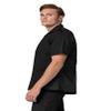 Adar Universal Scrubs for Men - Zippered Short Sleeved Scrub Jacket - 607 - Black - M view 4