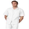 Adar Uniforms, Universal Scrubs for Men - Zippered Short Sleeved Scrub Jacket - 607 - White - XS view 1