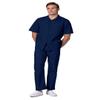 Adar Universal Scrubs for Men - Zippered Short Sleeved Scrub Jacket - 607 - Navy - XS view 4