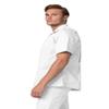 Adar Uniforms, Universal Scrubs for Men - Zippered Short Sleeved Scrub Jacket - 607 - White - 3X view 3