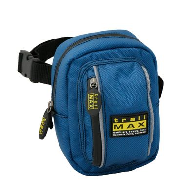 TrailMax 500 Series Insulated & Padded Front Pocket Saddlebag for Trail Riding; Cellphone Saddle Front Pocket; Trail Riding Cellphone Bag; Glacier Blue
