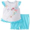 Absorba Baby-Girls Infant Necklace Short Set, Blue/Grey, 24 Months view 1