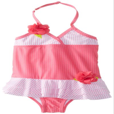 Disney Absorba Baby Girls' Swim Suit, Pink Dot, 24 Months