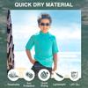 Kanu Surf Big Boys' Fiji UPF 50+ Sun Protective Rashguard, Aqua, X-Small (6) view 2