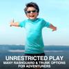 Kanu Surf Big Boys' Fiji UPF 50+ Sun Protective Rashguard, Aqua, X-Small (6) view 4