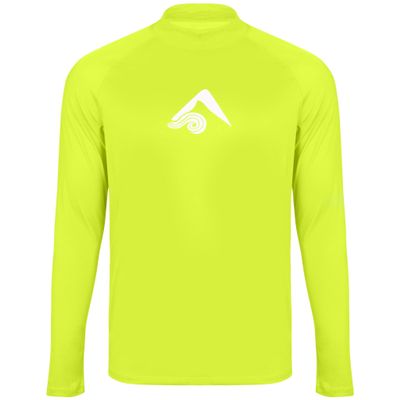 Kanu Surf Boy's Platinum Long-Sleeve Rashguard, Yellow, Large (12)