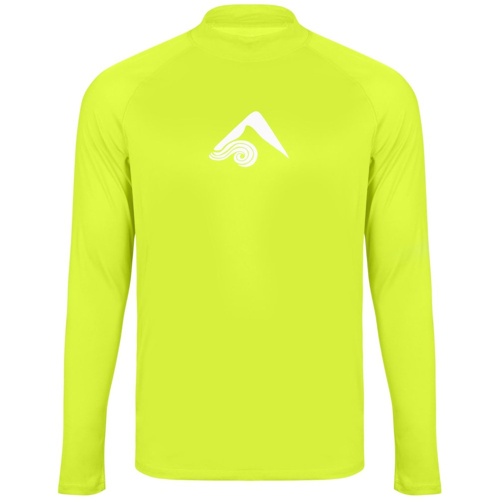 Kanu Surf Boy's Platinum Long-Sleeve Rashguard, Yellow, Large (12)