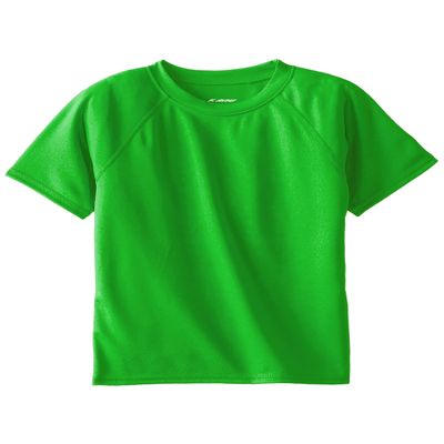 Kanu Surf Boys' Short Sleeve UPF 50+ Rashguard Swim Shirt, Solid Green, X-Large (14/16)