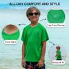 Kanu Surf Boys' Short Sleeve UPF 50+ Rashguard Swim Shirt, Solid Green, X-Large (14/16) view 3
