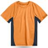 Kanu Surf Boys' Short Sleeve UPF 50+ Rashguard Swim Shirt, CB Orange, Small (8) view 1