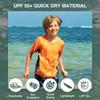 Kanu Surf Boys' Short Sleeve UPF 50+ Rashguard Swim Shirt, CB Orange, Small (8) view 2