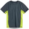Kanu Surf Boys' Short Sleeve UPF 50+ Rashguard Swim Shirt, CB Charcoal, Large (12) view 1