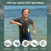 Kanu Surf Boys' Short Sleeve UPF 50+ Rashguard Swim Shirt, CB Charcoal, Large (12) view 2