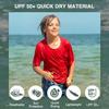 Kanu Surf Boys' Short Sleeve UPF 50+ Rashguard Swim Shirt, Solid Red, 4T view 2