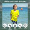 Kanu Surf Boys' Short Sleeve UPF 50+ Rashguard Swim Shirt, Solid Yellow, 4T view 2