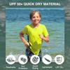 Kanu Surf Boys' Short Sleeve UPF 50+ Rashguard Swim Shirt, CB Yellow, 4T view 2