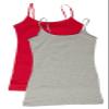 2 Pack Active Basic Women's Basic Tank Top Med H Gray, Red view 1