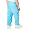 Orange Standard Men's Huntington Unisex Scrub Pants with Drawstring Waist, Electric Blue, Large/Short view 4