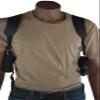 Barsony Nylon Shoulder Holster w/Double Mag Pouch S&W M&P Shield Left view 2