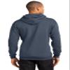 Port & Company Men's Comfort Perfect Hooded Long Sleeve Sweatshirt,XX-Large,Steel Blue view 3