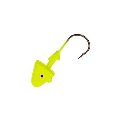 Shad Jig Heads1oz, Hook 4/0, 24 Pcs Chartreuse, for Rigging Swimbaits, Ideal for Bass, Walleye, and Saltwater Fishing