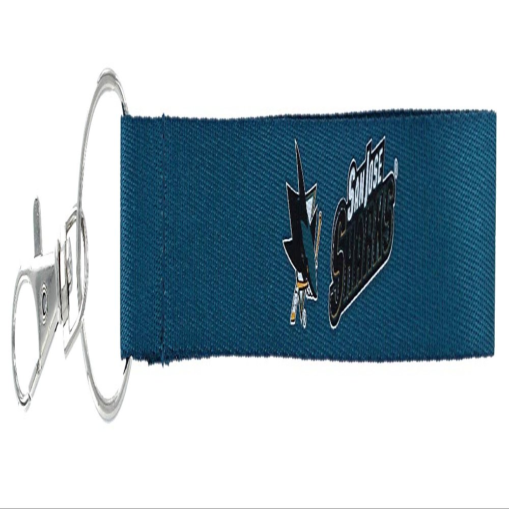 Aminco NHL San Jose Sharks Wristlet Keychain, Team Color