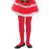 Amscan Fun-Filled Christmas and Holiday Party Red Tights, Red, One Size view 1