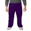Adar Durable Unisex Scrubs Set - Classic V-Neck Scrub Top & Drawstring Scrub Pants For Men & Women - 701 - Purple - L view 4