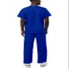 Adar Durable Unisex Scrubs Set - Classic V-Neck Scrub Top & Drawstring Scrub Pants For Men & Women - 701 - Royal Blue - 4X view 2