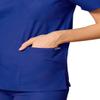 Adar Durable Unisex Scrubs Set - Classic V-Neck Scrub Top & Drawstring Scrub Pants For Men & Women - 701 - Royal Blue - 4X view 3