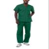 Adar Durable Unisex Scrubs Set - Classic V-Neck Scrub Top & Drawstring Scrub Pants For Men & Women - 701 - Hunter Green - L view 1