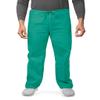 Adar Durable Unisex Scrubs Set - Classic V-Neck Scrub Top & Drawstring Scrub Pants For Men & Women - 701 - Surgical Green - 4X view 4