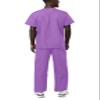 Adar Durable Unisex Scrubs Set - Classic V-Neck Scrub Top & Drawstring Scrub Pants For Men & Women - 701 - Lavender - XS view 2