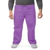 Adar Durable Unisex Scrubs Set - Classic V-Neck Scrub Top & Drawstring Scrub Pants For Men & Women - 701 - Lavender - XS view 4
