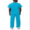 Adar Durable Unisex Scrubs Set - Classic V-Neck Scrub Top & Drawstring Scrub Pants For Men & Women - 701 - Turquoise - M view 2