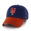 MLB New York Mets '47 Brand Clean Up Two Tone Adjustable Cap, One Size, Royal view 1